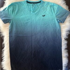 Hollister Blue Gradient Short Sleeve Tee